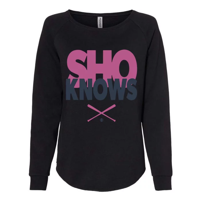 Sho Knows Los Angeles Angels Womens California Wash Sweatshirt