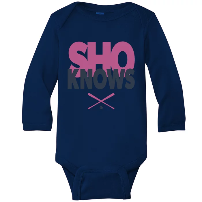 Sho Knows Los Angeles Angels Baby Long Sleeve Bodysuit