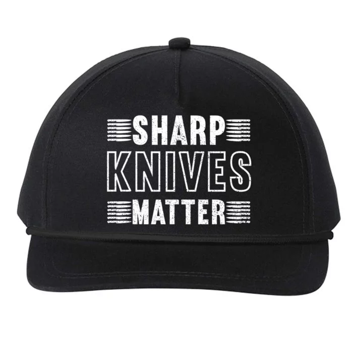 Sharp Knives Matter Gift Snapback Five-Panel Rope Hat