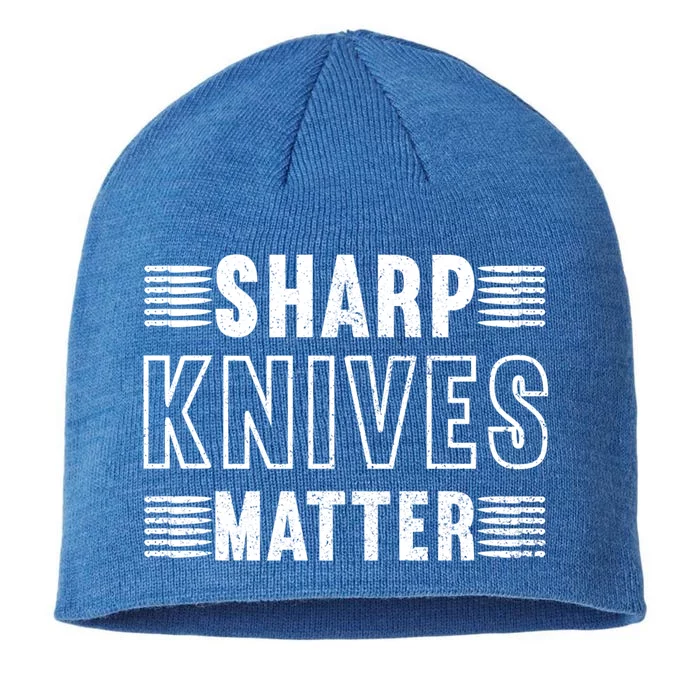 Sharp Knives Matter Gift 8 1/2in Sustainable Knit Beanie