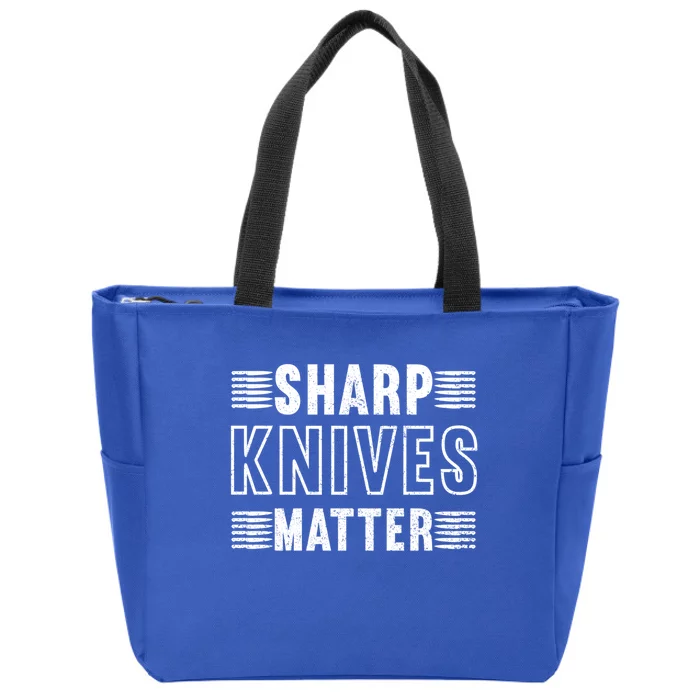 Sharp Knives Matter Gift Zip Tote Bag