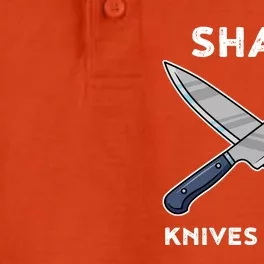 Sharp Knives Matter Gift Dry Zone Grid Performance Polo