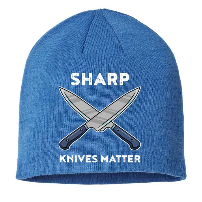 Sharp Knives Matter Gift 8 1/2in Sustainable Knit Beanie