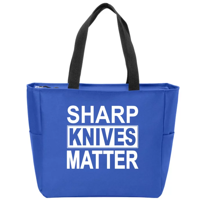 Sharp Knives Matter Cute Gift Zip Tote Bag