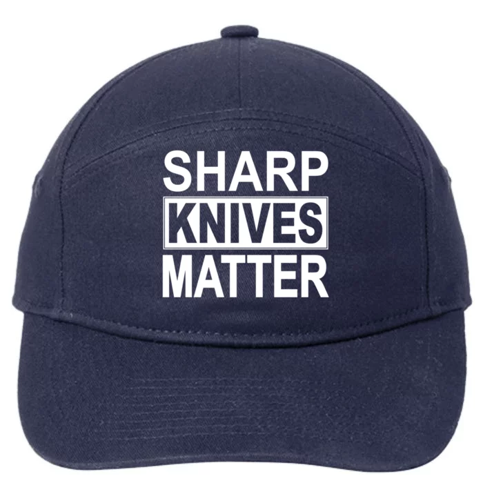 Sharp Knives Matter Cute Gift 7-Panel Snapback Hat