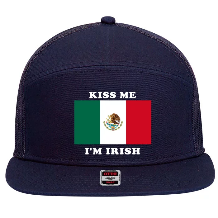 Shitheadsteve Kiss Me Im Irish 7 Panel Mesh Trucker Snapback Hat