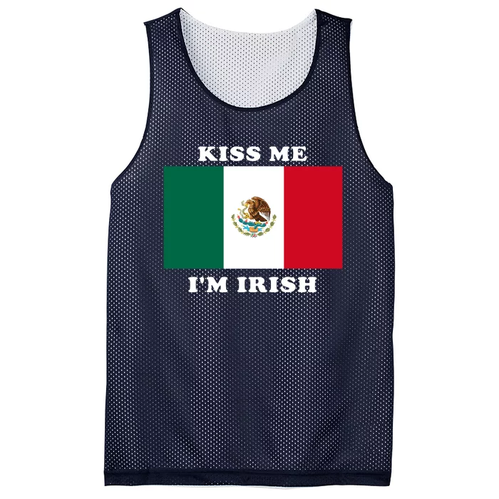 Shitheadsteve Kiss Me Im Irish Mesh Reversible Basketball Jersey Tank