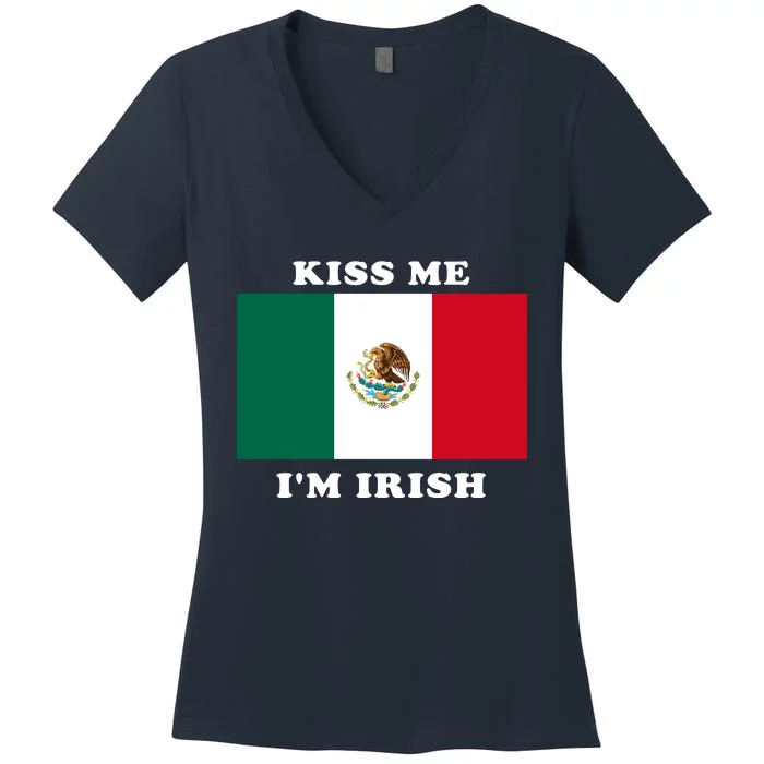 Shitheadsteve Kiss Me Im Irish Women's V-Neck T-Shirt