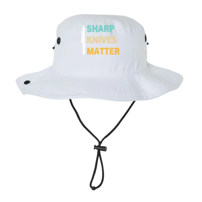 Sharp Knives Matter Funny Cooking Knife Collector Gift Legacy Cool Fit Booney Bucket Hat