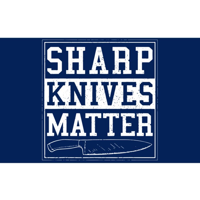 Sharp Knives Matter Funny Chef Gift Cooking Bumper Sticker