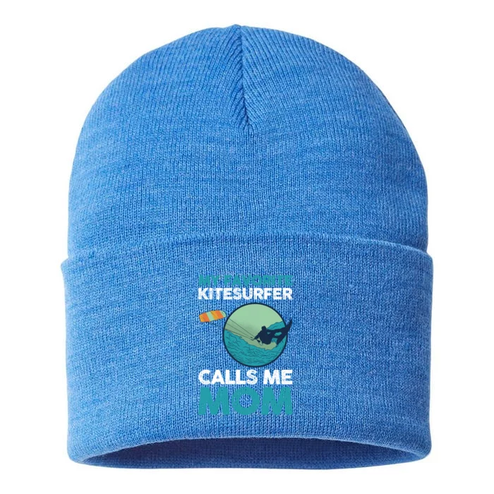 Surfing Kitesurfing Mom Mother Kitesurfer Meaningful Gift Sustainable Knit Beanie