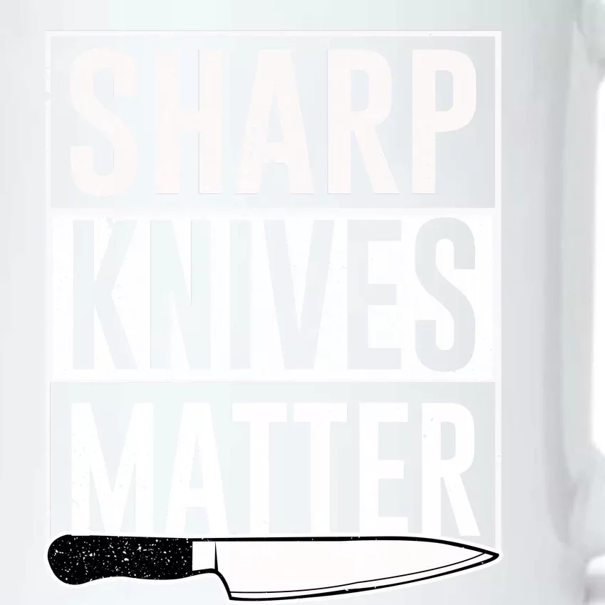 Sharp Knives Matter Cook Funny Culinary Funny Chef Gift Black Color Changing Mug