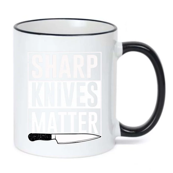 Sharp Knives Matter Cook Funny Culinary Funny Chef Gift Black Color Changing Mug