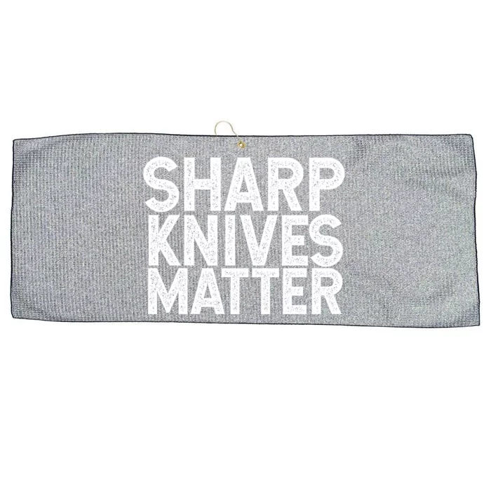 Sharp Knives Matter Culinary Chef Gift Cool Gift Large Microfiber Waffle Golf Towel