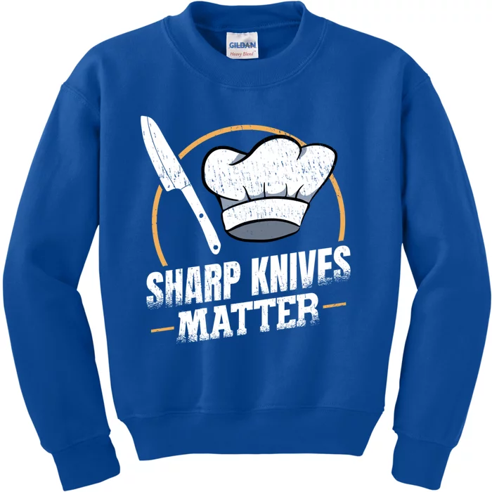 Sharp Knives Matter Sous Chef Gift Kids Sweatshirt