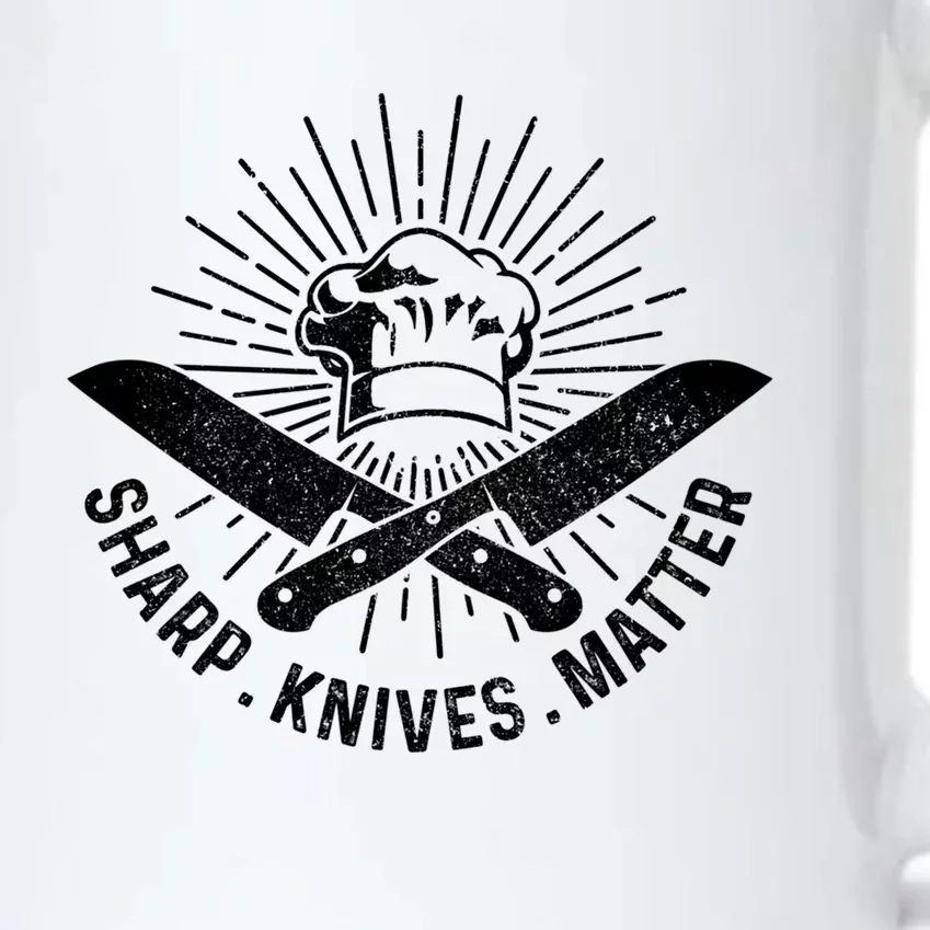 Sharp Knives Matter Funny Chef Gift Cook Cooking Gift Black Color Changing Mug