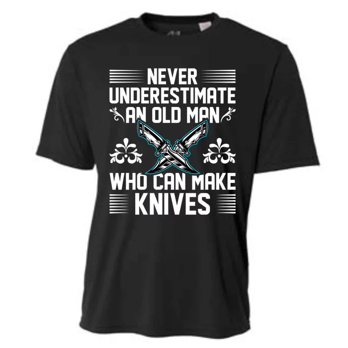 Sharp Knives Matter Funny Blacksmithing Blacksmith Great Gift Cooling Performance Crew T-Shirt