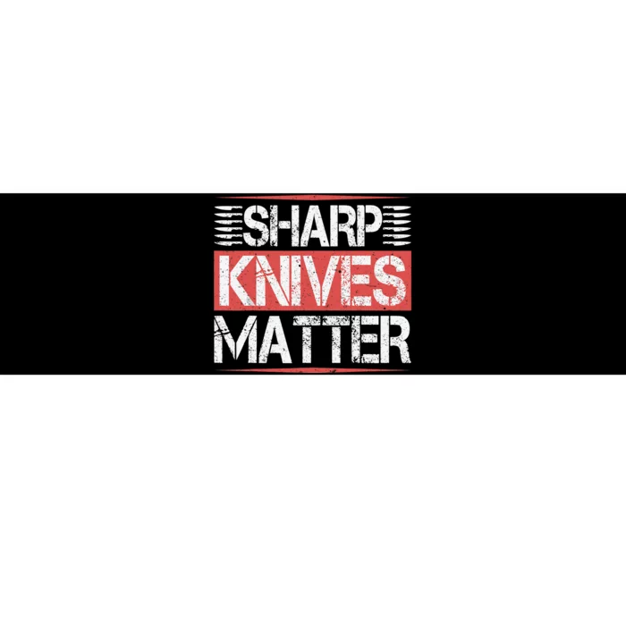 Sharp Knives Matter Funny Culinary Chef Cooking Gifts Humor Bumper Sticker