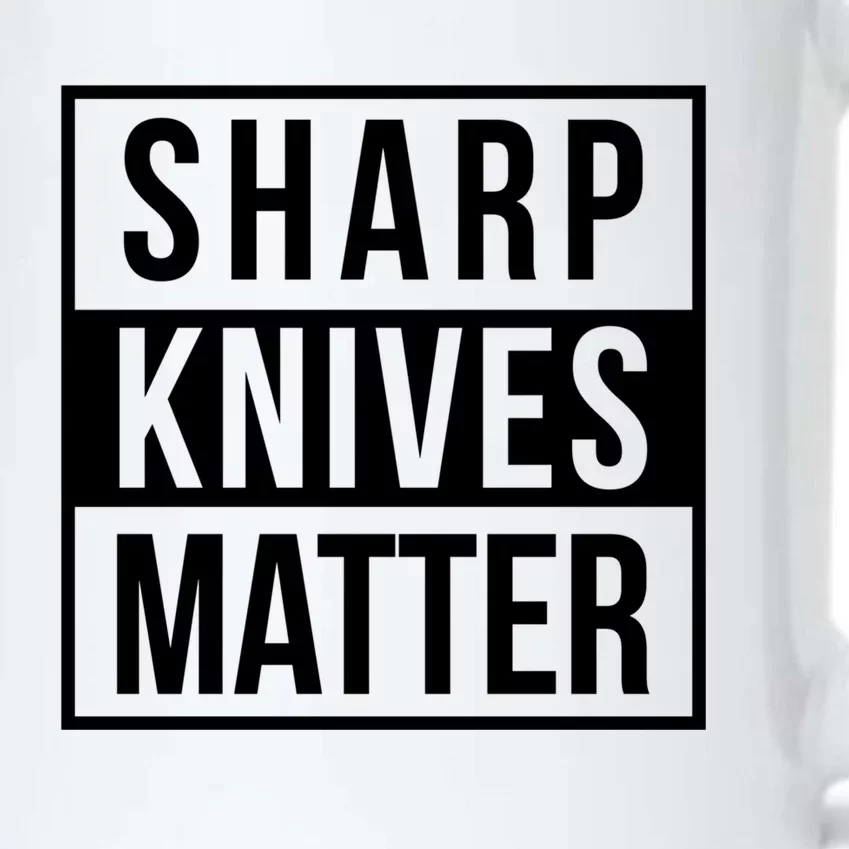 Sharp Knives Matter Funny Culinary Chef Bbq Grill Gift Black Color Changing Mug