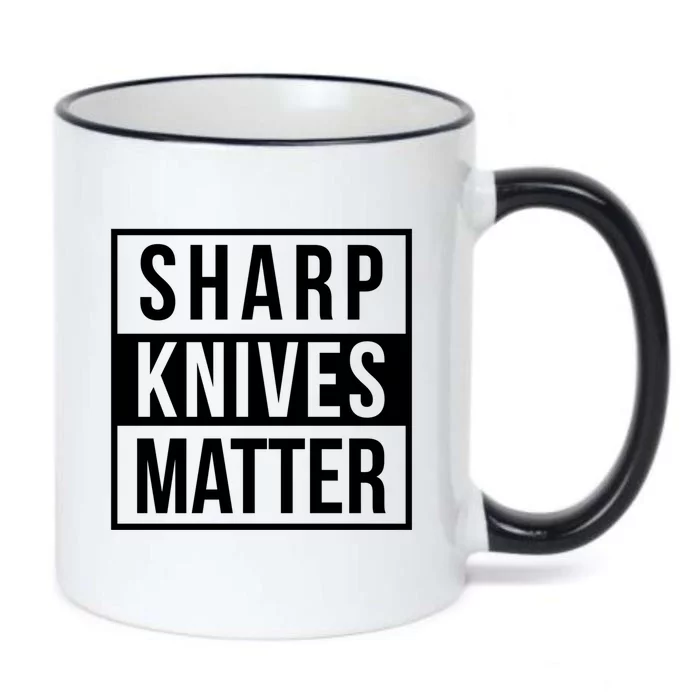 Sharp Knives Matter Funny Culinary Chef Bbq Grill Gift Black Color Changing Mug