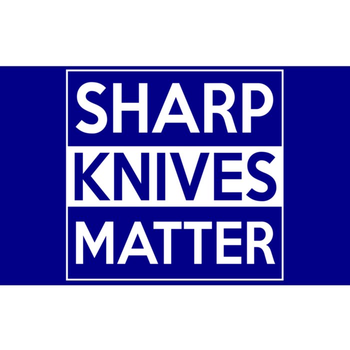 Sharp Knives Matter Funny Executive Head Chef Design Gift Bumper Sticker