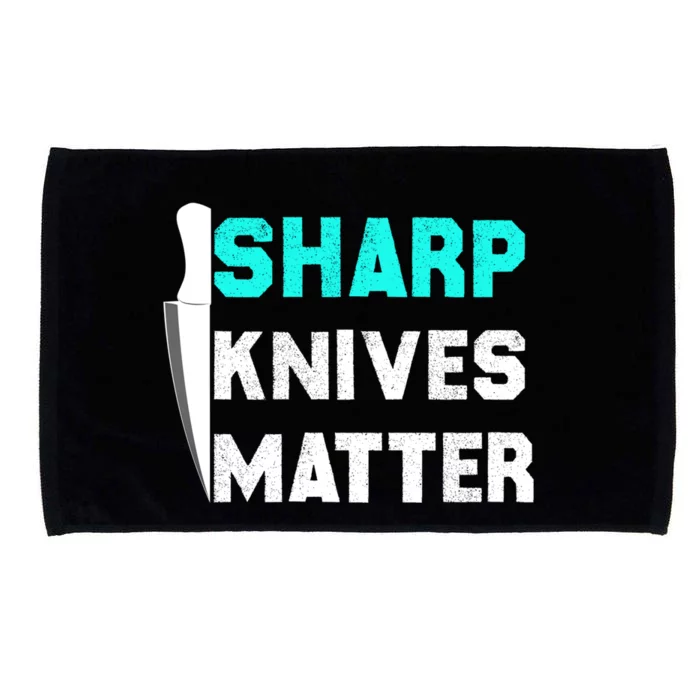 Sharp Knives Matter Funny Outfit Gift Microfiber Hand Towel