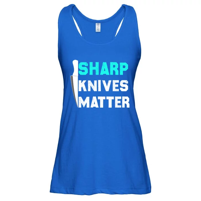 Sharp Knives Matter Funny Outfit Gift Ladies Essential Flowy Tank