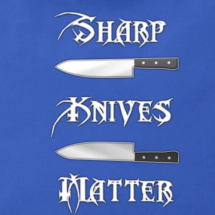 Sharp Knives Matter Gift Idea For Culinary Chef And Hunter Cook Meaningful Gift Zip Tote Bag