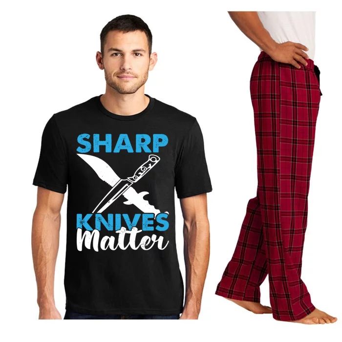 Sharp Knives Matter Knife Collector Bladesmith Knifeaholic Cute Gift Pajama Set