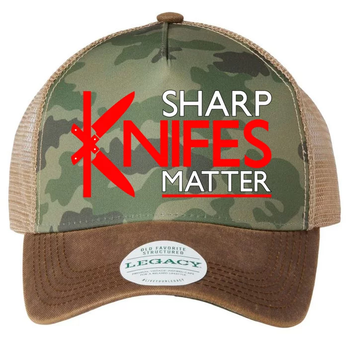 Sharp Knives Matter Gift Legacy Tie Dye Trucker Hat