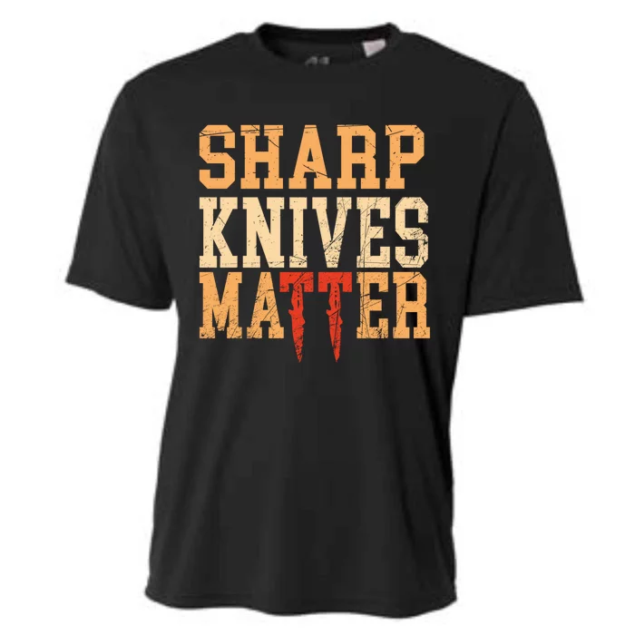 Sharp Knives Matter Gift Cooling Performance Crew T-Shirt