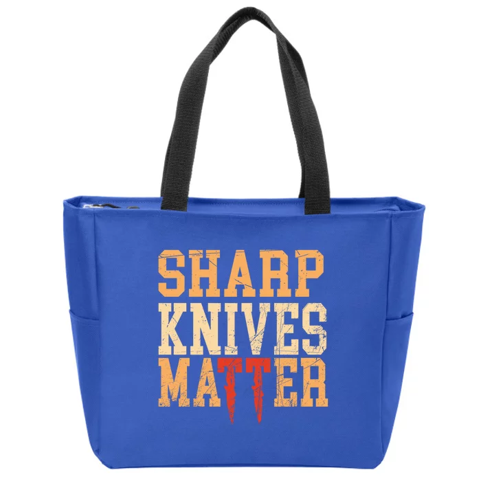 Sharp Knives Matter Gift Zip Tote Bag