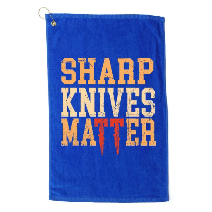 Sharp Knives Matter Gift Platinum Collection Golf Towel