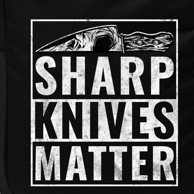 Sharp Knives Matter Funny Cook Gift Impact Tech Backpack