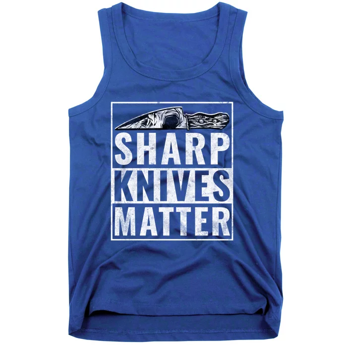 Sharp Knives Matter Funny Cook Gift Tank Top