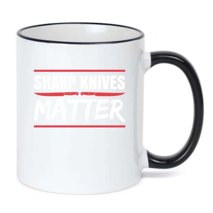 Sharp Knives Matter Gift Black Color Changing Mug