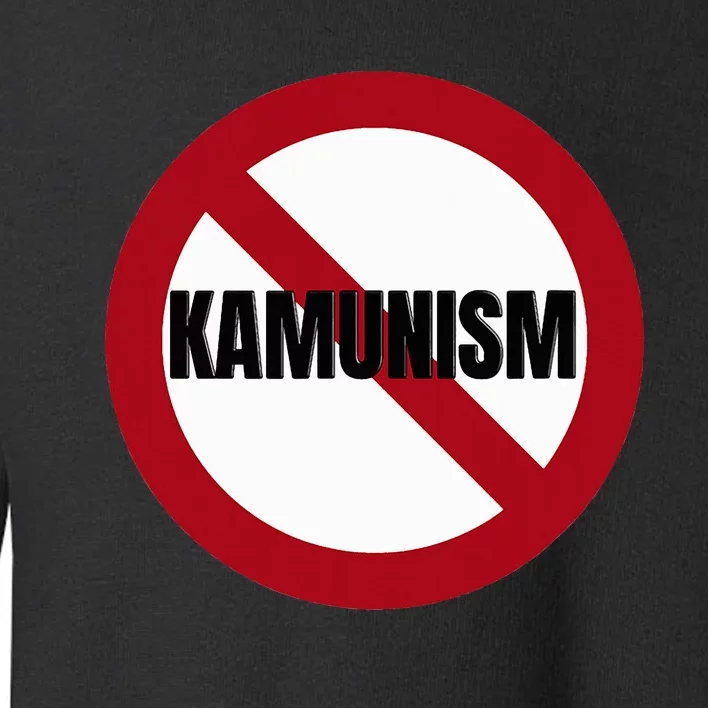 Stop Kamunism No Communism 2024 Us Election Supporters Funny Toddler Sweatshirt