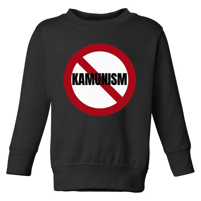 Stop Kamunism No Communism 2024 Us Election Supporters Funny Toddler Sweatshirt