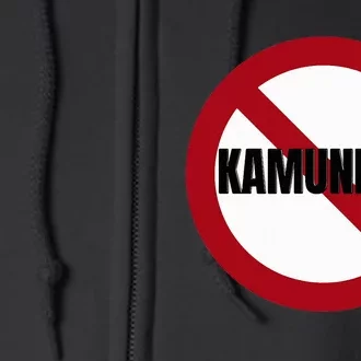 Stop Kamunism No Communism 2024 Us Election Supporters Funny Full Zip Hoodie