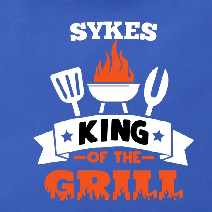 Sykes King Of The Grill Grilling Bbq Chef Master Cooking Cute Gift Zip Tote Bag