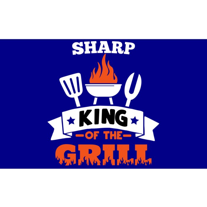 Sharp King Of The Grill Grilling Bbq Chef Master Cooking Gift Bumper Sticker