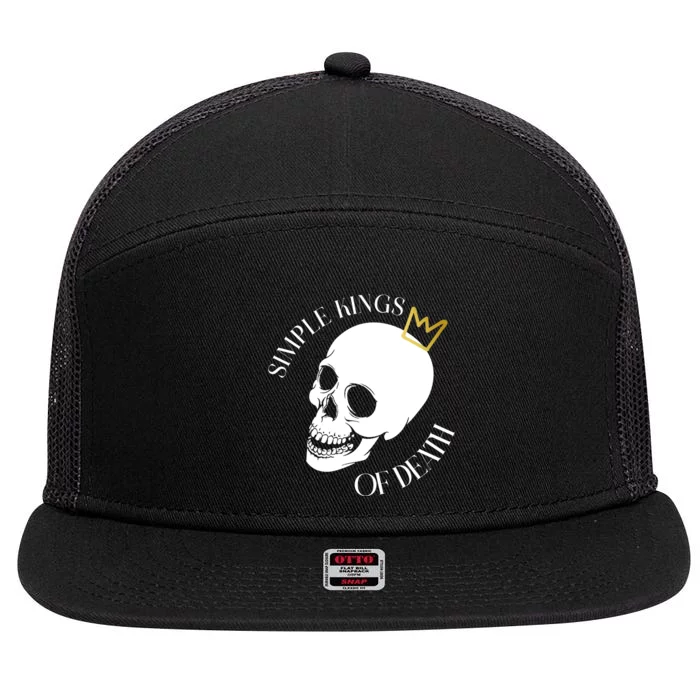 Simple Kings Of Death 7 Panel Mesh Trucker Snapback Hat