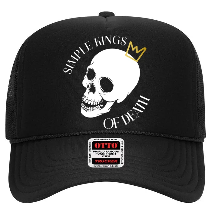 Simple Kings Of Death High Crown Mesh Trucker Hat