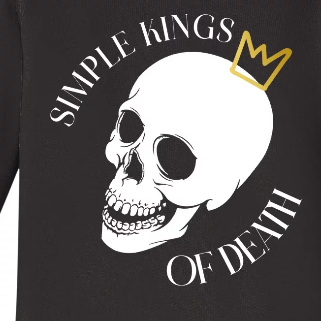 Simple Kings Of Death Baby Long Sleeve Bodysuit