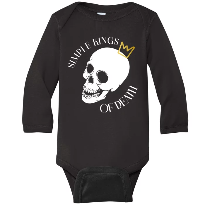 Simple Kings Of Death Baby Long Sleeve Bodysuit