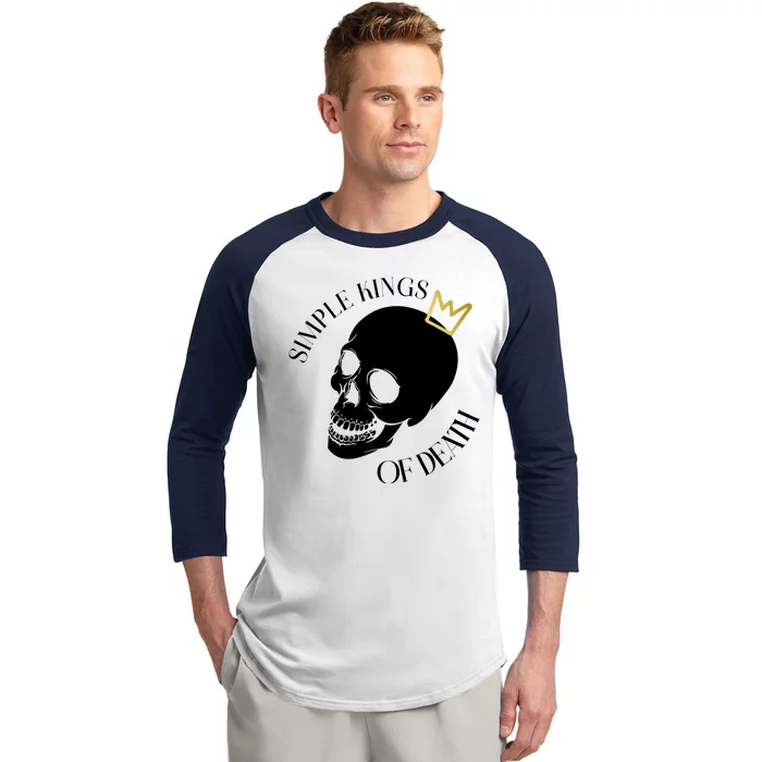 Simple Kings Of Death Baseball Sleeve Shirt