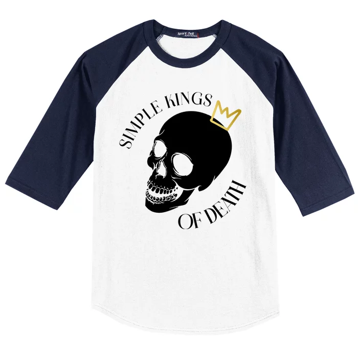 Simple Kings Of Death Baseball Sleeve Shirt