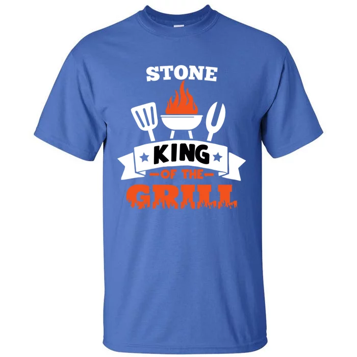 Stone King Of The Grill Grilling Bbq Chef Master Cooking Gift Tall T-Shirt