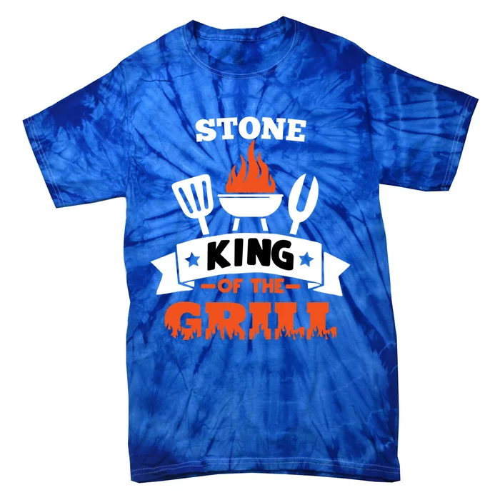 Stone King Of The Grill Grilling Bbq Chef Master Cooking Gift Tie-Dye T-Shirt