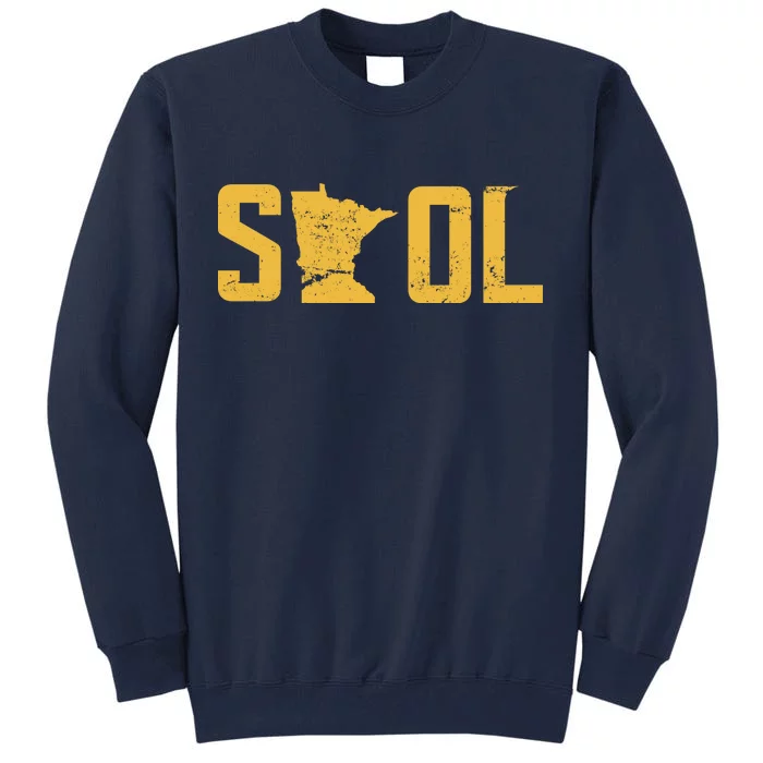 Skol Helmet Vintage Viking Logo Tall Sweatshirt